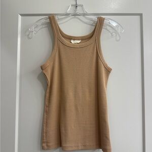 H&M Women's Ribbed Tank Top - Tan